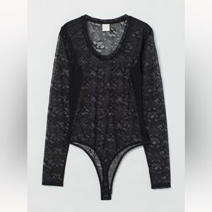 H&M Low-Cut Lace Bodysuit